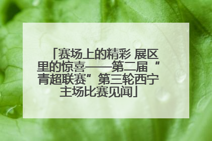 赛场上的精彩 展区里的惊喜——第二届“青超联赛”第三轮西宁主场比赛见闻