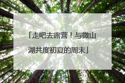 走吧去露营！与微山湖共度初夏的周末