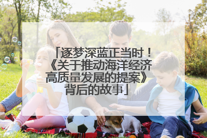 逐梦深蓝正当时！《关于推动海洋经济高质量发展的提案》背后的故事