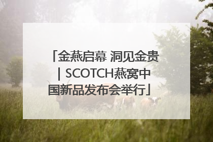金燕启幕 洞见金贵｜SCOTCH燕窝中国新品发布会举行