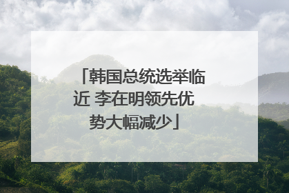 韩国总统选举临近 李在明领先优势大幅减少