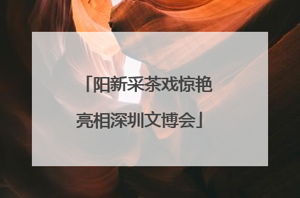 阳新采茶戏惊艳亮相深圳文博会