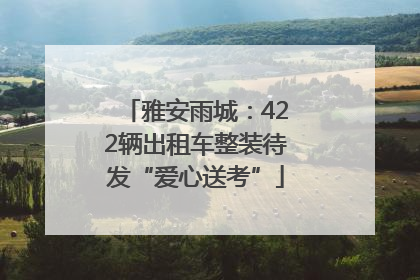 雅安雨城：422辆出租车整装待发“爱心送考”