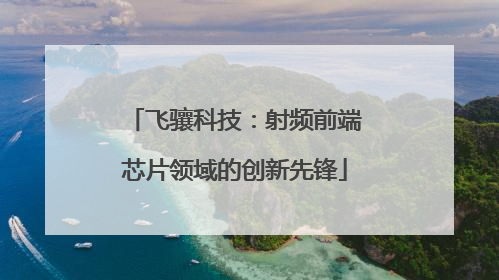 飞骧科技：射频前端芯片领域的创新先锋