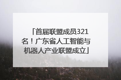 首届联盟成员321名！广东省人工智能与机器人产业联盟成立