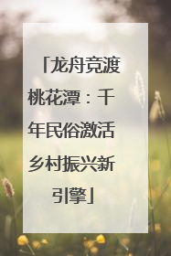 龙舟竞渡桃花潭：千年民俗激活乡村振兴新引擎