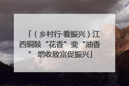 （乡村行·看振兴）江西铜鼓“花香”变“油香” 增收致富促振兴