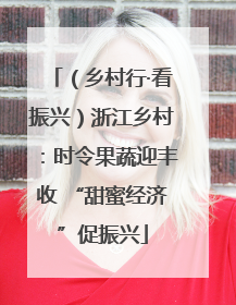 （乡村行·看振兴）浙江乡村：时令果蔬迎丰收 “甜蜜经济”促振兴