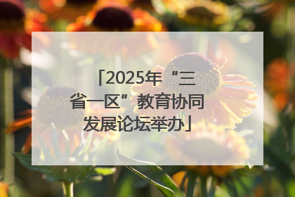 2025年“三省一区”教育协同发展论坛举办
