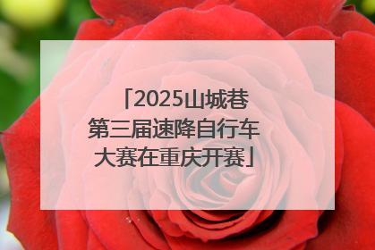 2025山城巷第三届速降自行车大赛在重庆开赛