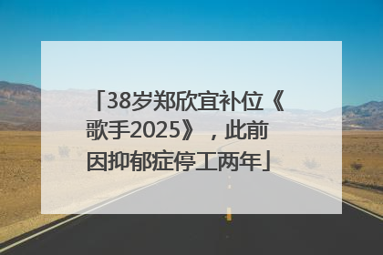 38岁郑欣宜补位《歌手2025》，此前因抑郁症停工两年