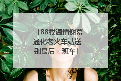 88载温情谢幕 通化老火车站送别最后一班车