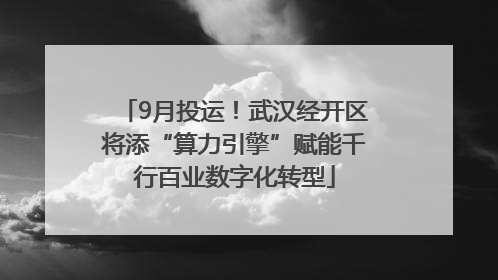 9月投运！武汉经开区将添“算力引擎”赋能千行百业数字化转型