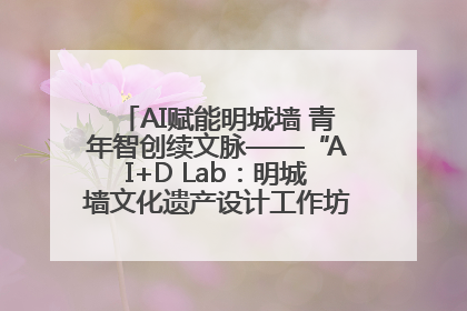 AI赋能明城墙 青年智创续文脉——“AI+D Lab：明城墙文化遗产设计工作坊”在南京开营